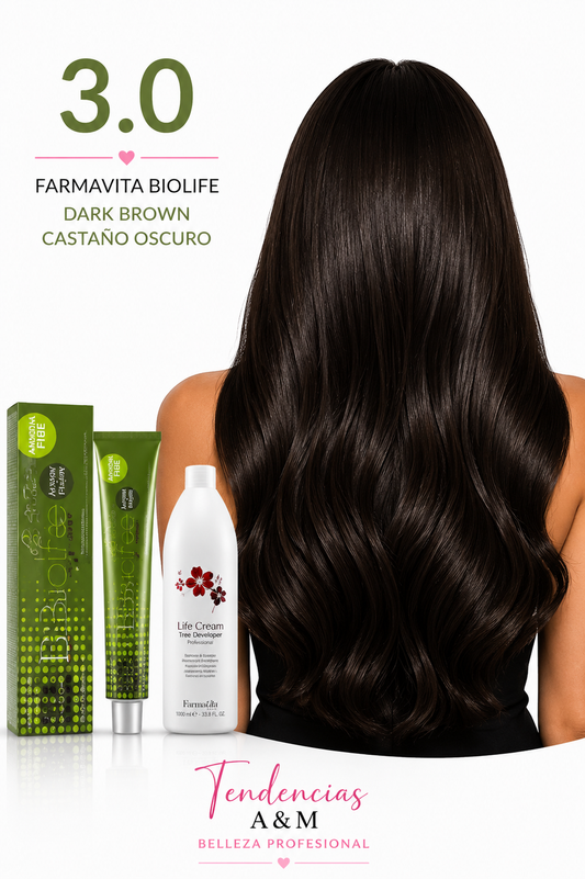 Castano oscuro 3.0 tintura sin amoniaco farmavita