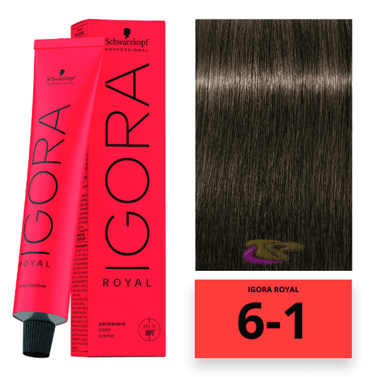 tinte igora royal rubio oscuro ceniza 60ml igora royal
