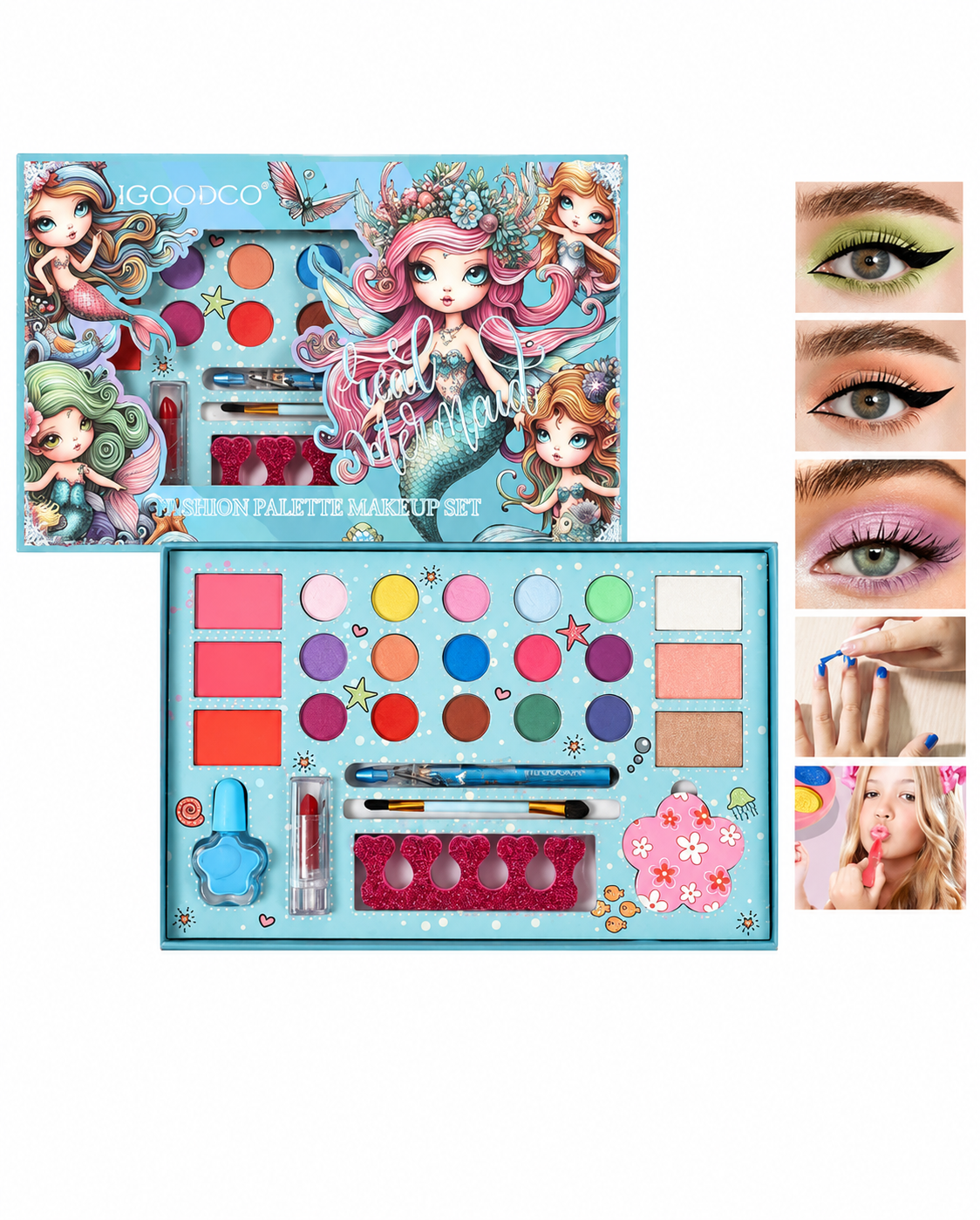 Set de Maquillaje Sirena para Niñas