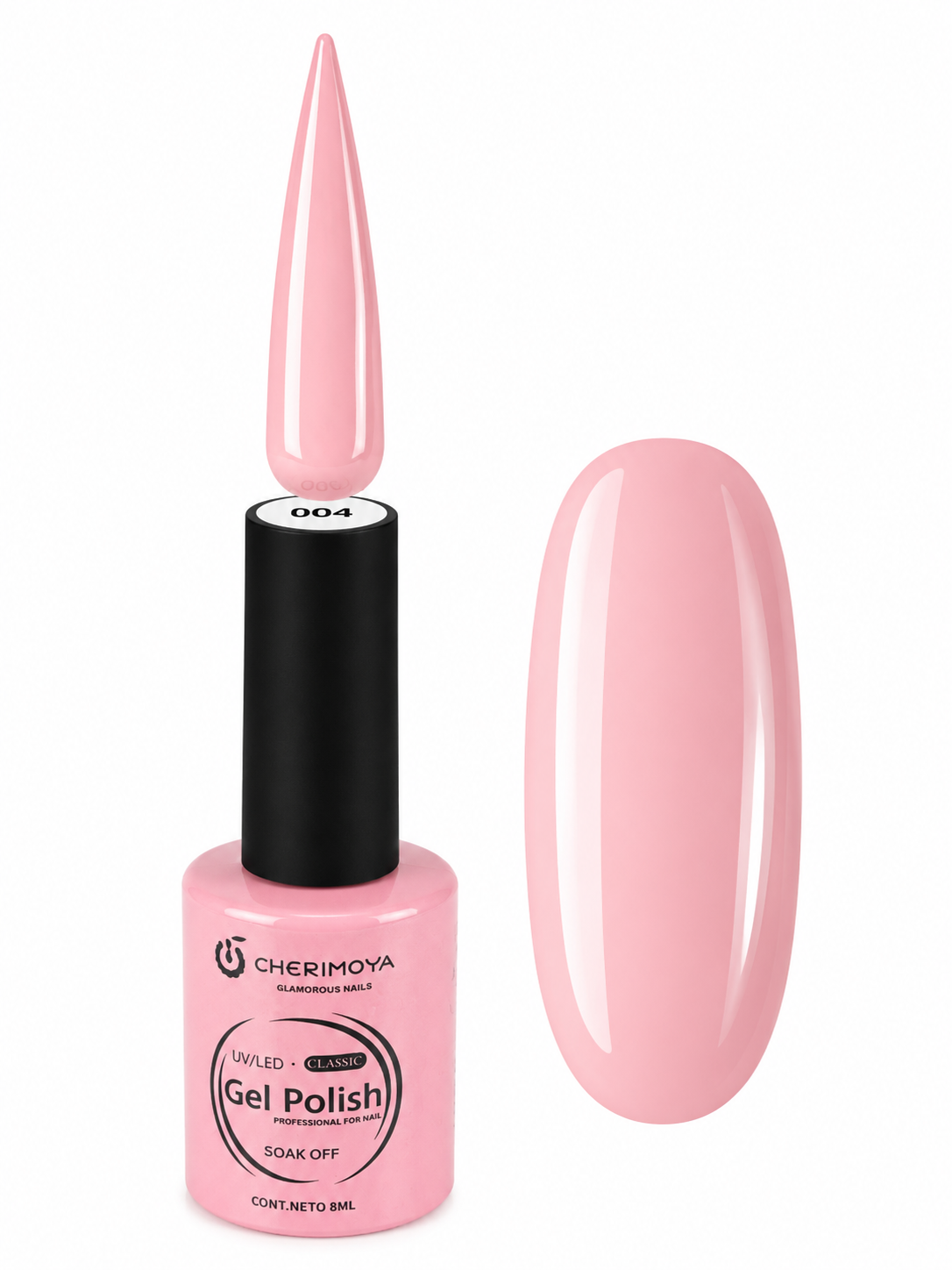 Esmalte Permanente Cherimoya Gel Polish UV/LED Tono 004