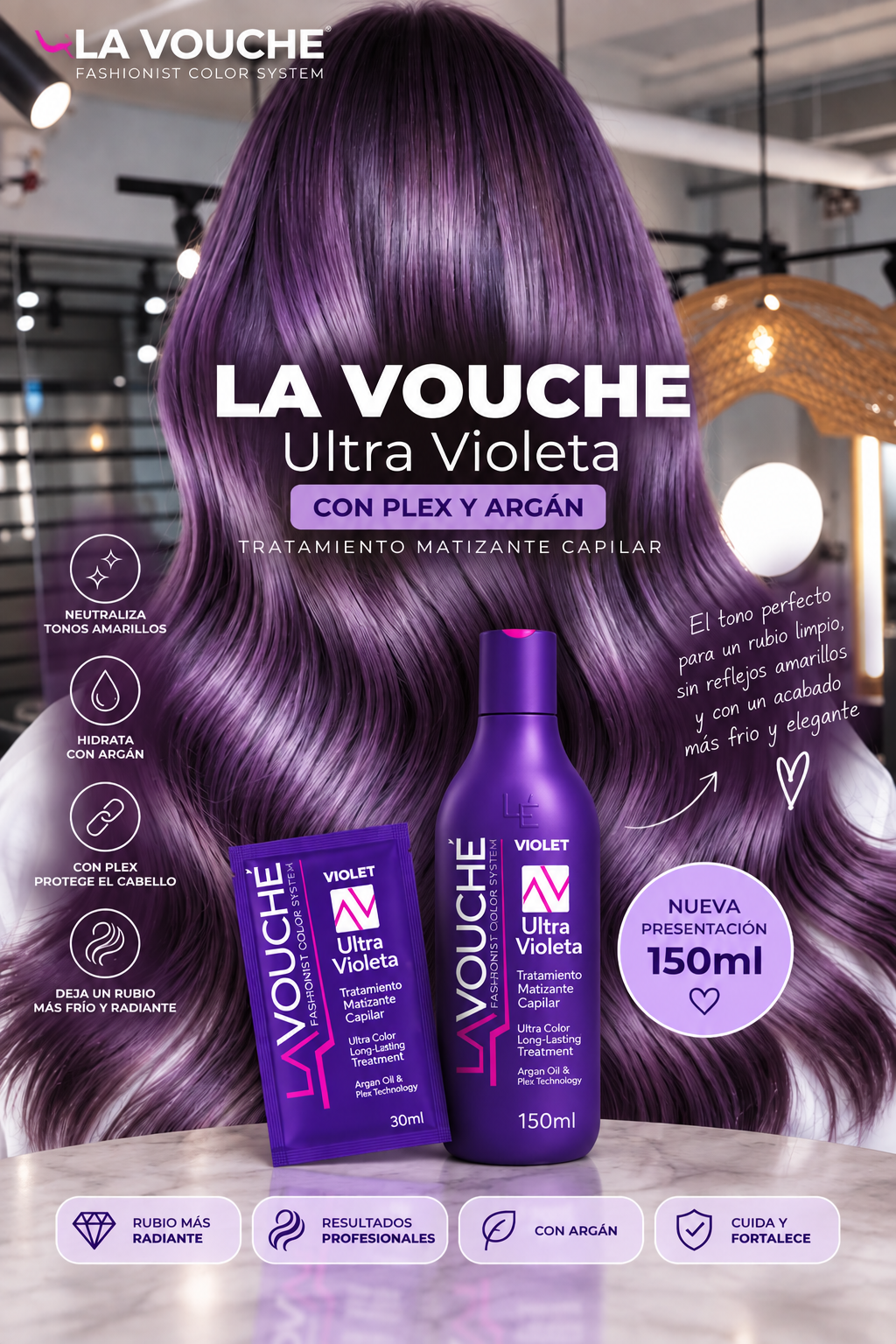 Matizador ultra violeta 150ml-lavouche