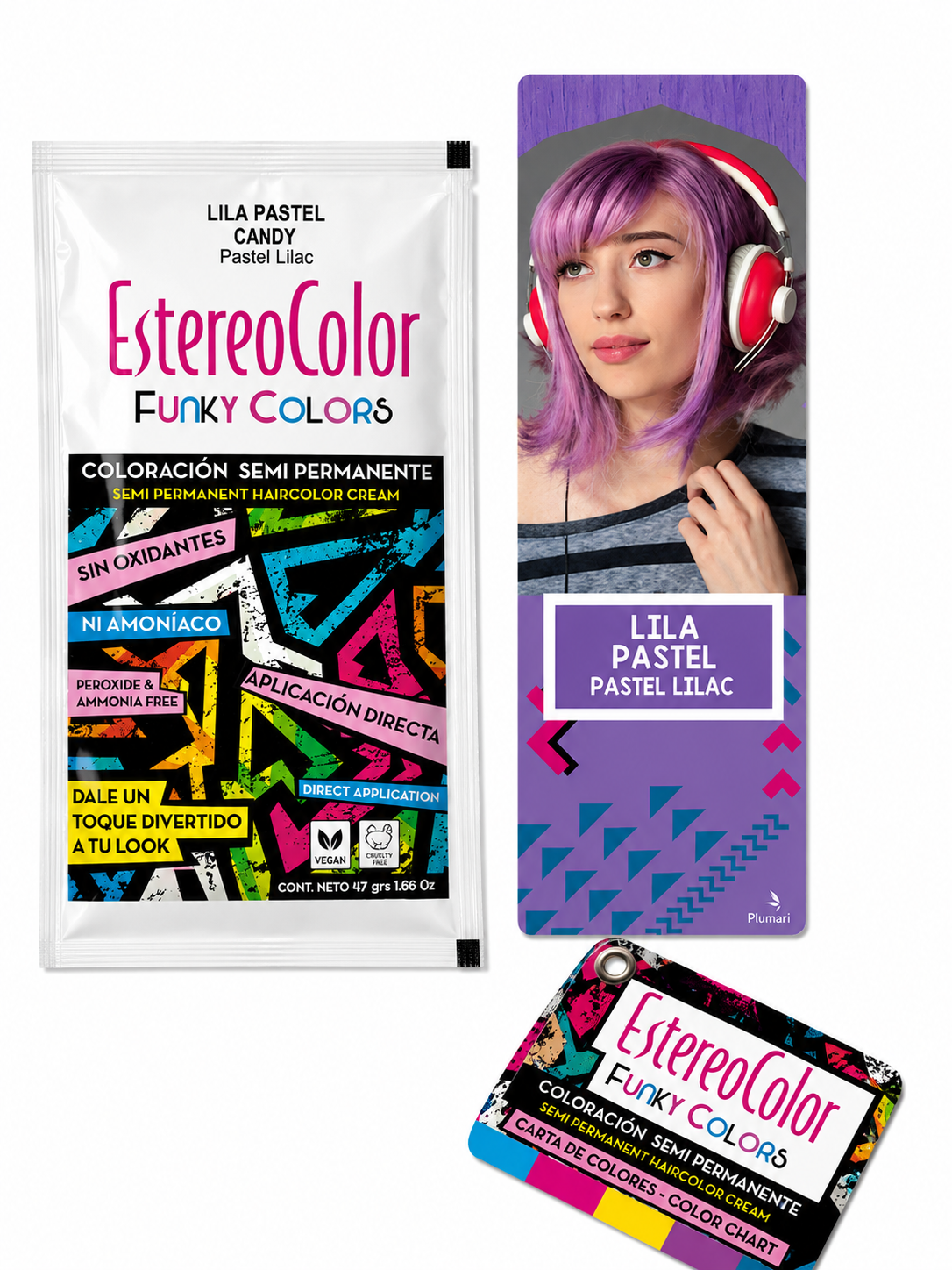 💜 EstereoColor Funky Colors Lila Pastel (Candy) – Coloración Semipermanente 47 g