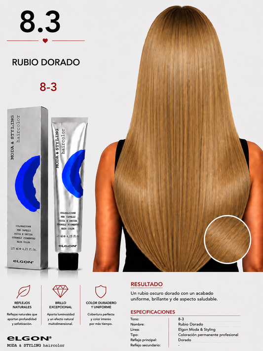 Tinte Elgon Moda & Styling 8.3 Rubio Dorado