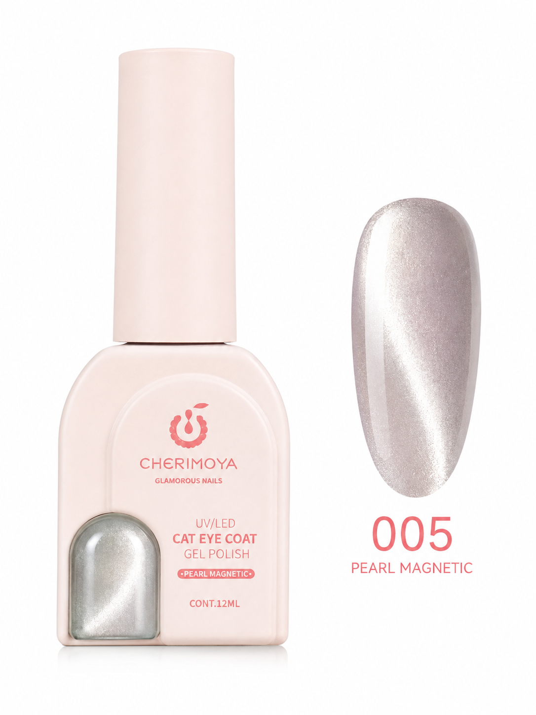 Cherimoya Cat Eye Gel Polish 005 Pearl Magnetic 12 ml | Esmalte UV/LED