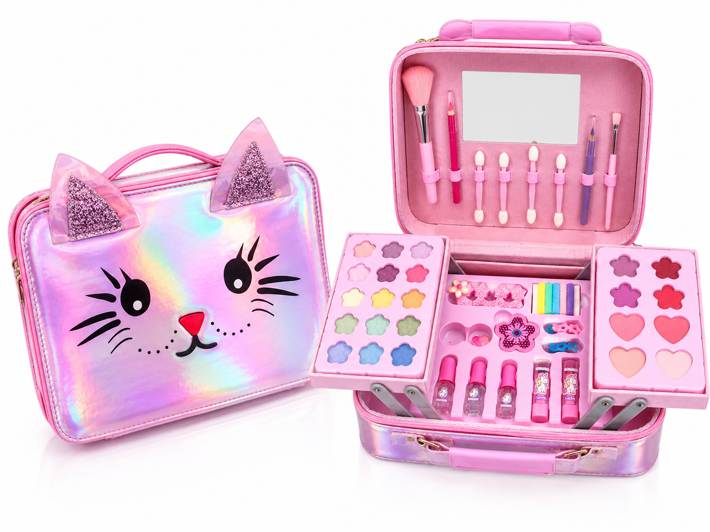 Maletín de Maquillaje Infantil Gatito ✨🐱