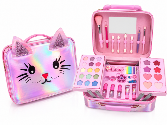 Maletín de Maquillaje Infantil Gatito ✨🐱
