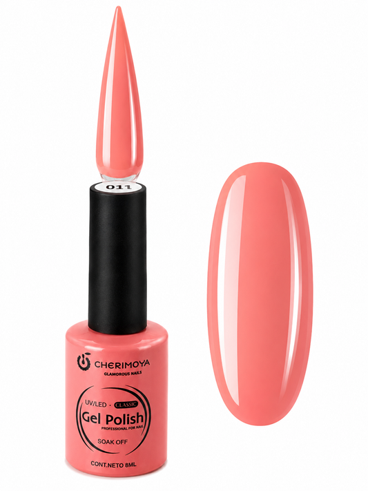 Esmalte Permanente Cherimoya Gel Polish UV/LED Tono 011