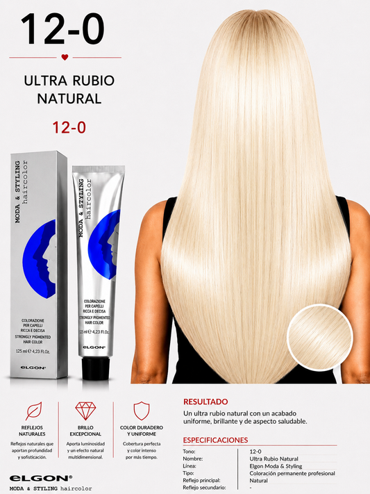 Elgon Moda & Styling 12/0 Ultra Rubio Natural