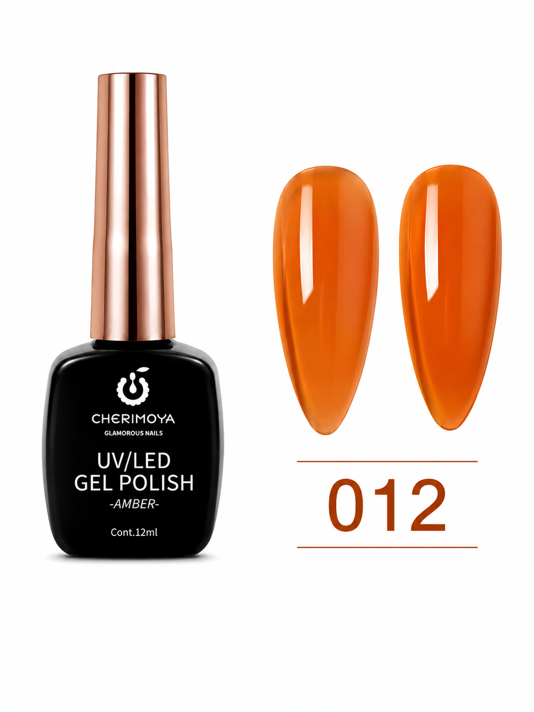 Cherimoya Amber 012 UV/LED Gel Polish – Efecto Translúcido