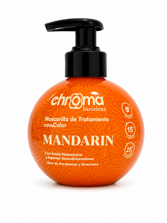 Mascarilla de Tratamiento con Color Chroma Barcelona Mandarín