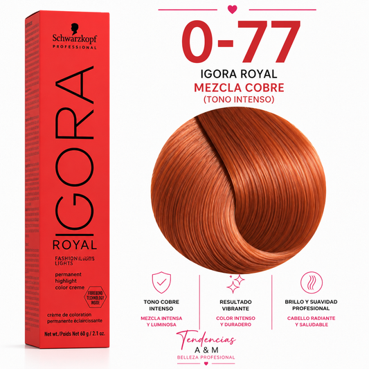 Igora Royal 0-77 – Mezcla Cobre | Intensificador Profesional