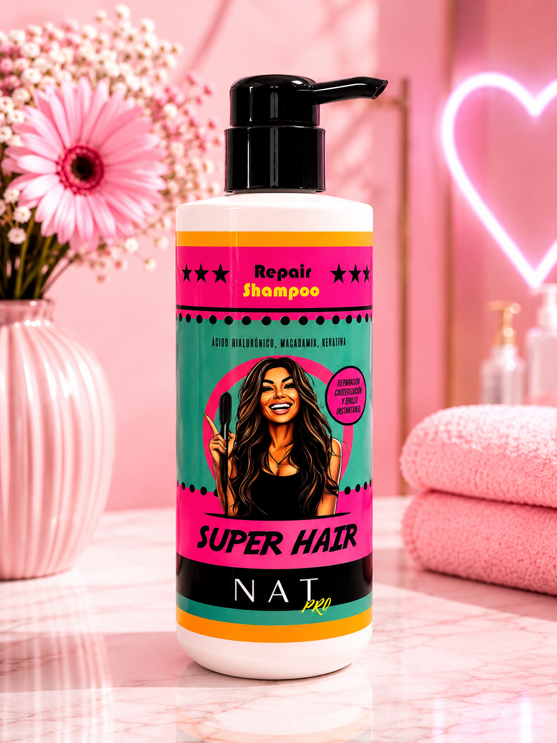 ✨ SHAMPOO REPAIR SUPER HAIR NAT PRO ✨