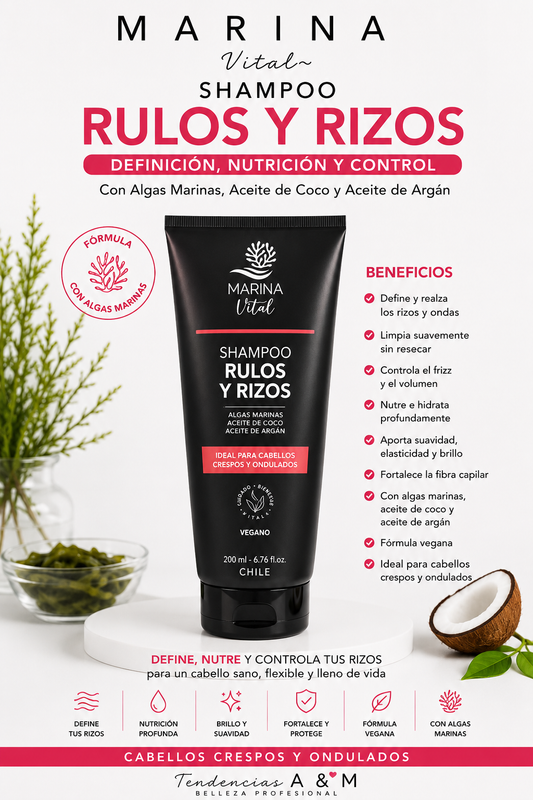 Marina Vital Shampoo Rulos y Rizos