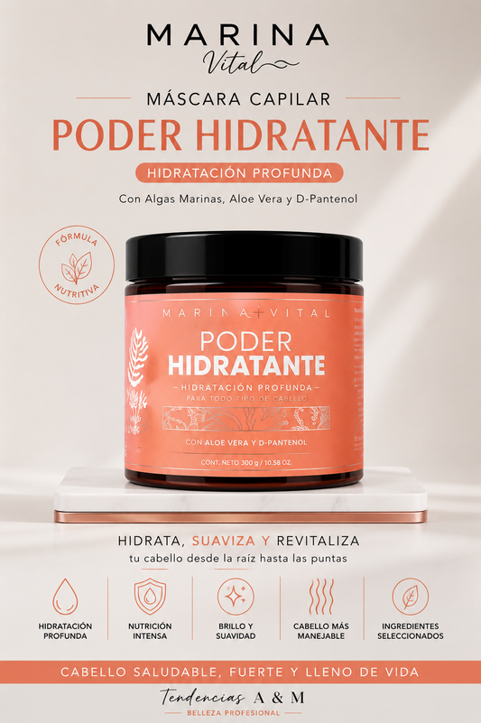 Marina Vital Poder Hidratante – Máscara Capilar Hidratación Profunda