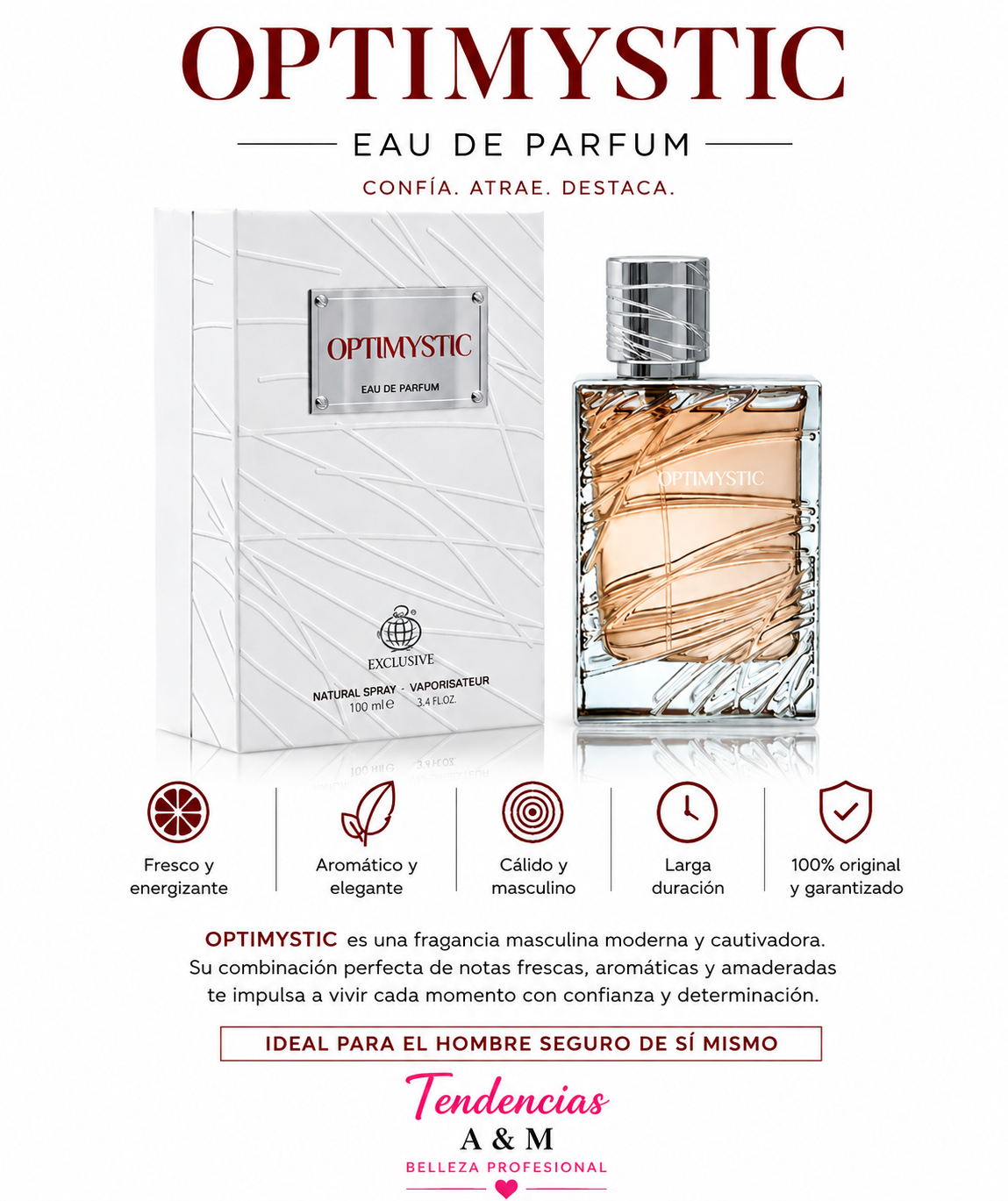 Perfume Optimystic Eau de Parfum hombre 100ml