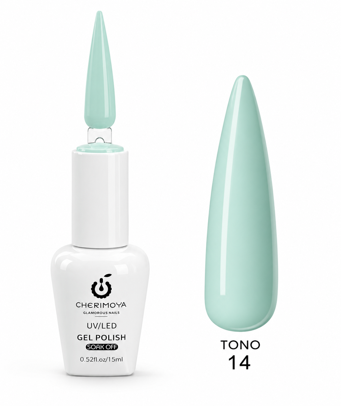 Esmalte Permanente Cherimoya UV/LED Gel Polish Tono 14 (15 ml)