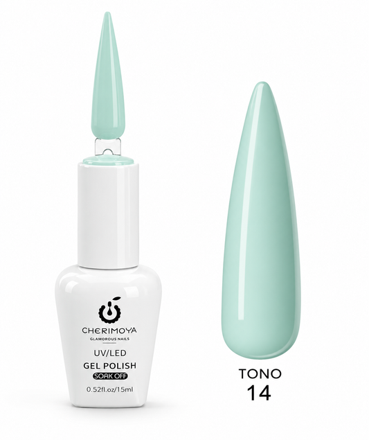 Esmalte Permanente Cherimoya UV/LED Gel Polish Tono 14 (15 ml)