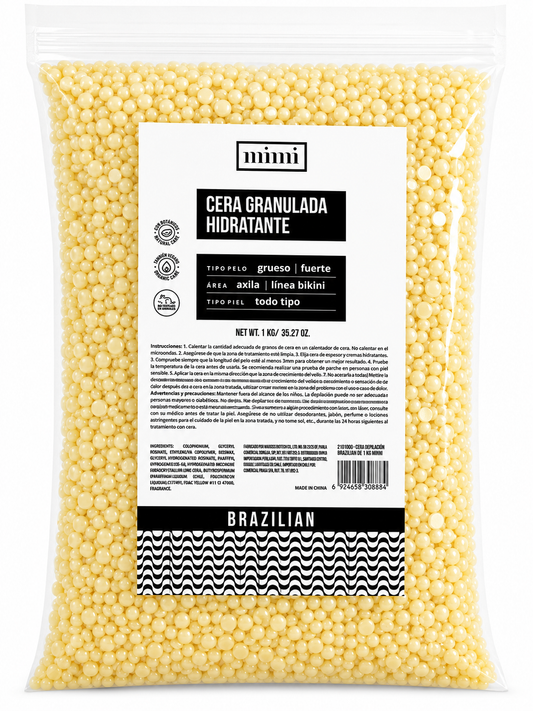Cera Granulada Hidratante Brazilian 1 kg – Depilación Profesional