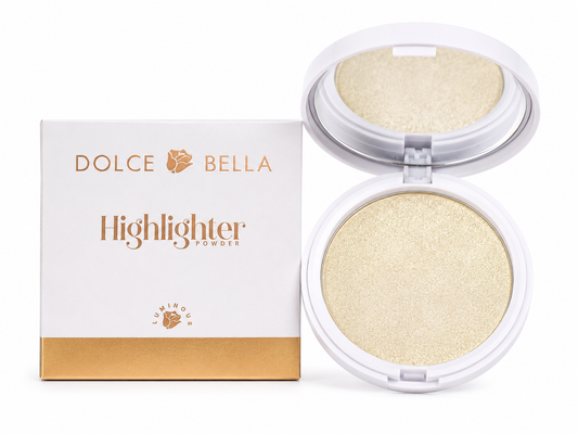 Iluminador Compacto Dolce Bella Highlighter Powder | Acabado Glow Luminoso
