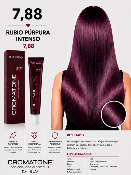 Cromatone Montibello 7.88 Rubio Púrpura Intenso