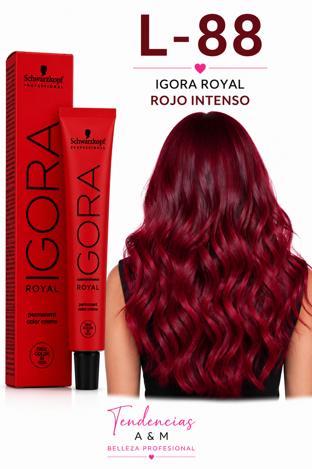 igora royal L-88 Rojo  intenso