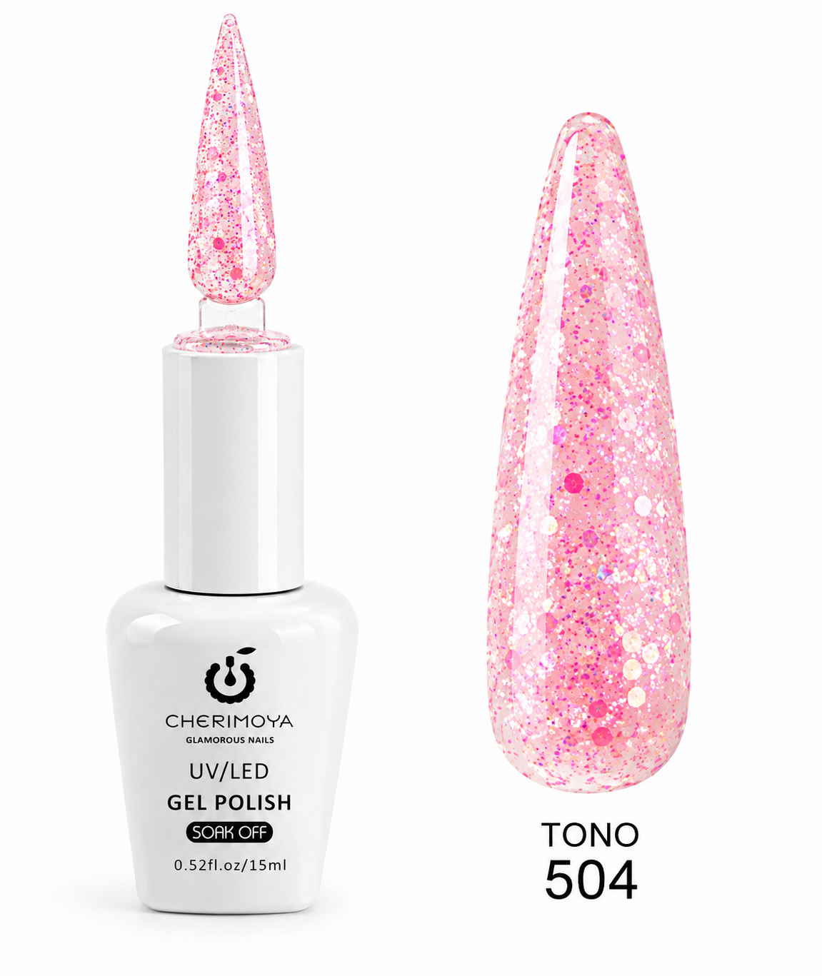 Esmalte Permanente Cherimoya UV/LED Gel Polish Tono 504 – 15 ml