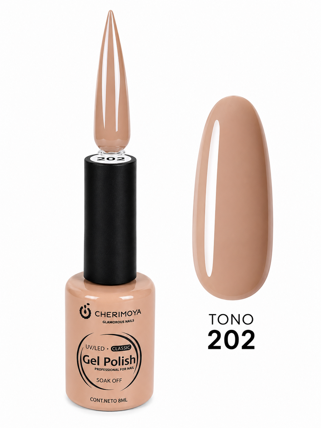 Gel Polish Cherimoya Classic UV/LED Tono 202