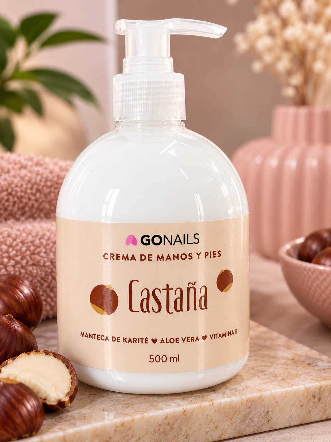 Crema de manos y pies castaña