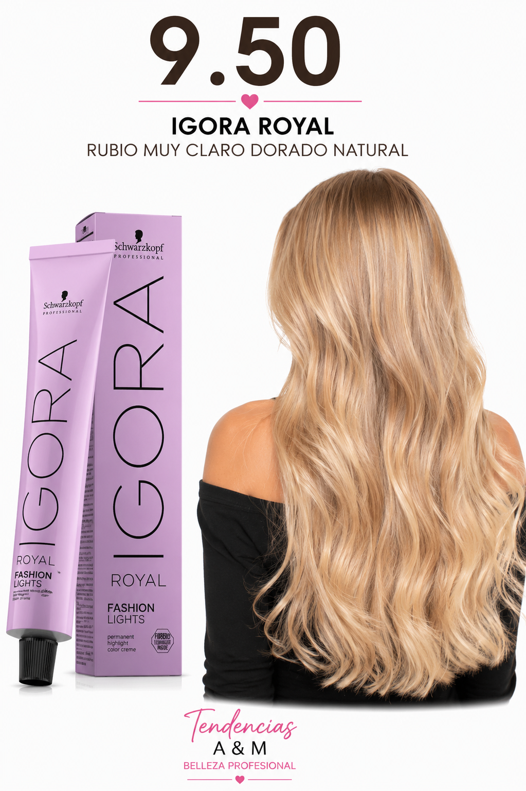 Igora royal 9-50 rubio muy claro dorado natural