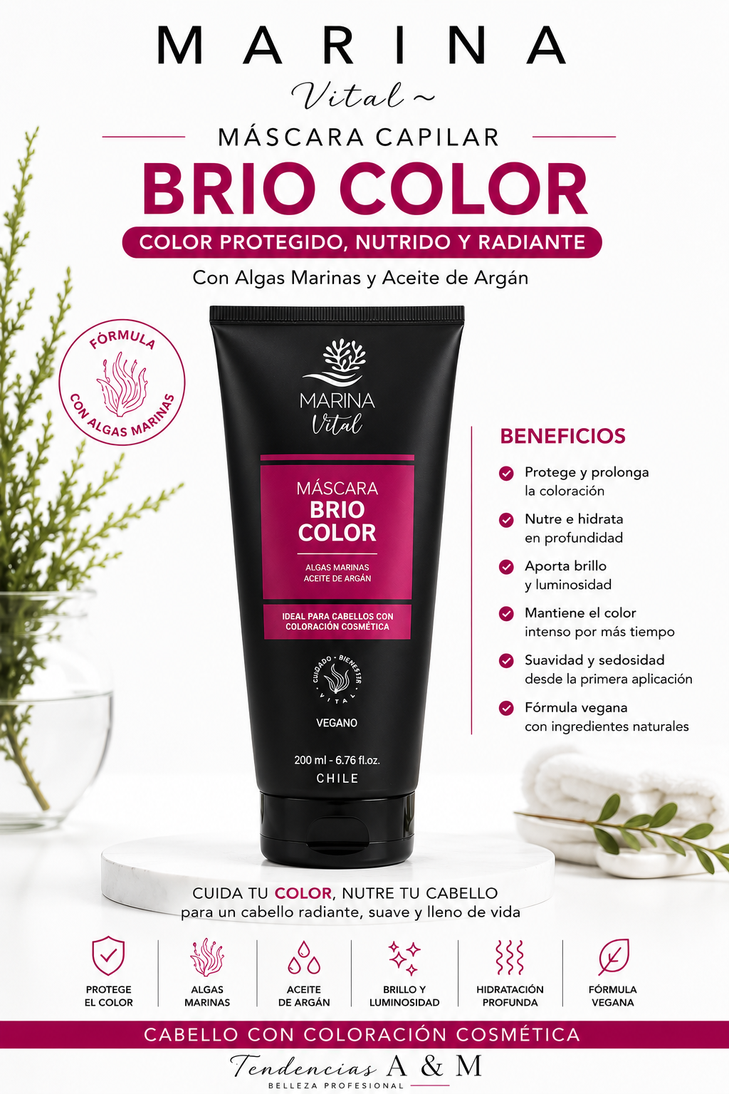 Mascarilla Marina Vital Brío Colora