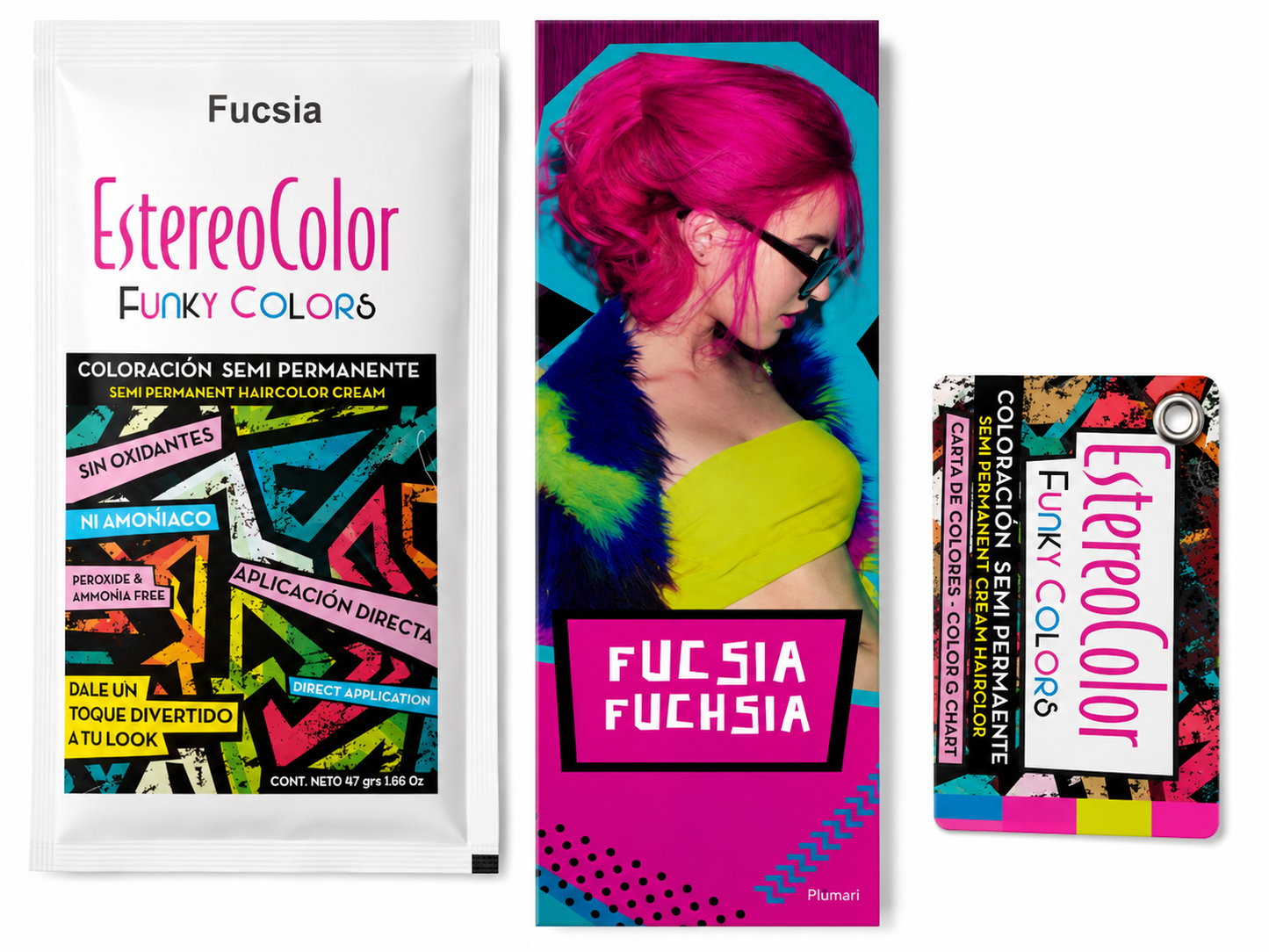💖 EstereoColor Funky Colors Fucsia – Coloración Semipermanente 47 g
