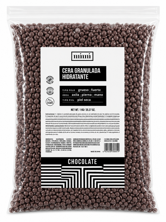 🍫 Cera Granulada Hidratante Chocolate 1 kg – Depilación Profesional