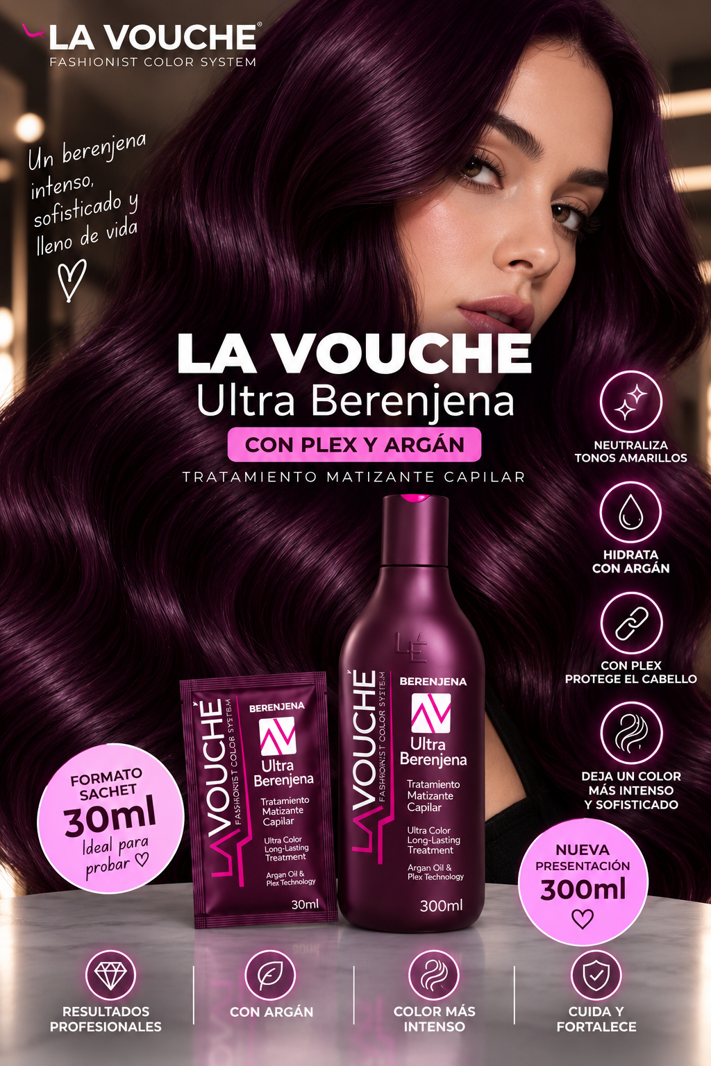 Matizador ultra berenjena 300ml -lavouche