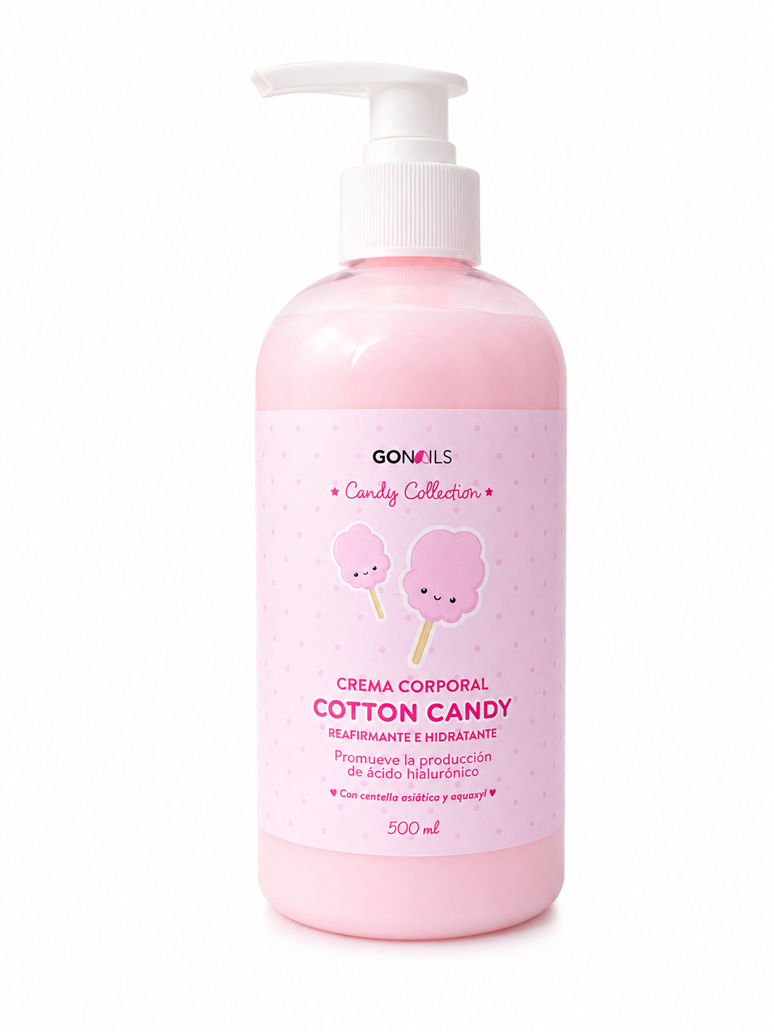Crema Corporal Cotton Candy Gonails Candy Collection 500 ml