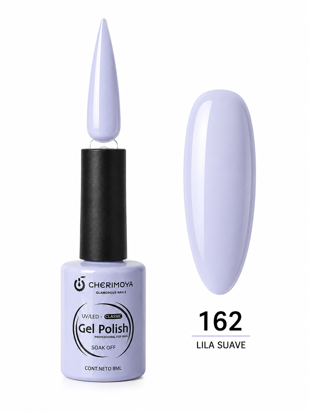 Gel Polish Cherimoya 162 Lila Suave UV/LED Soak Off 8 ml
