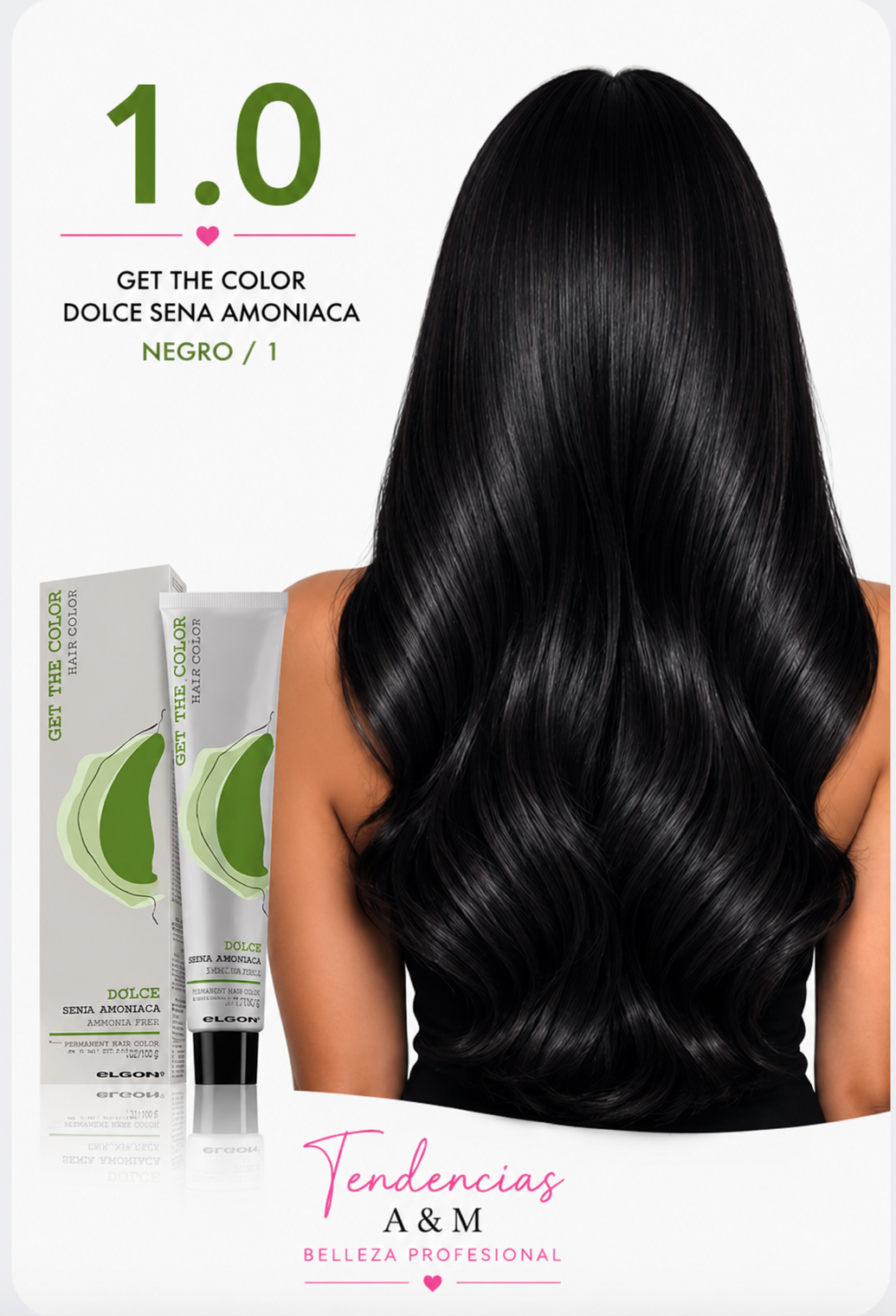Tintura Get The Color Dolce Sin Amoníaco 1.0 Negro