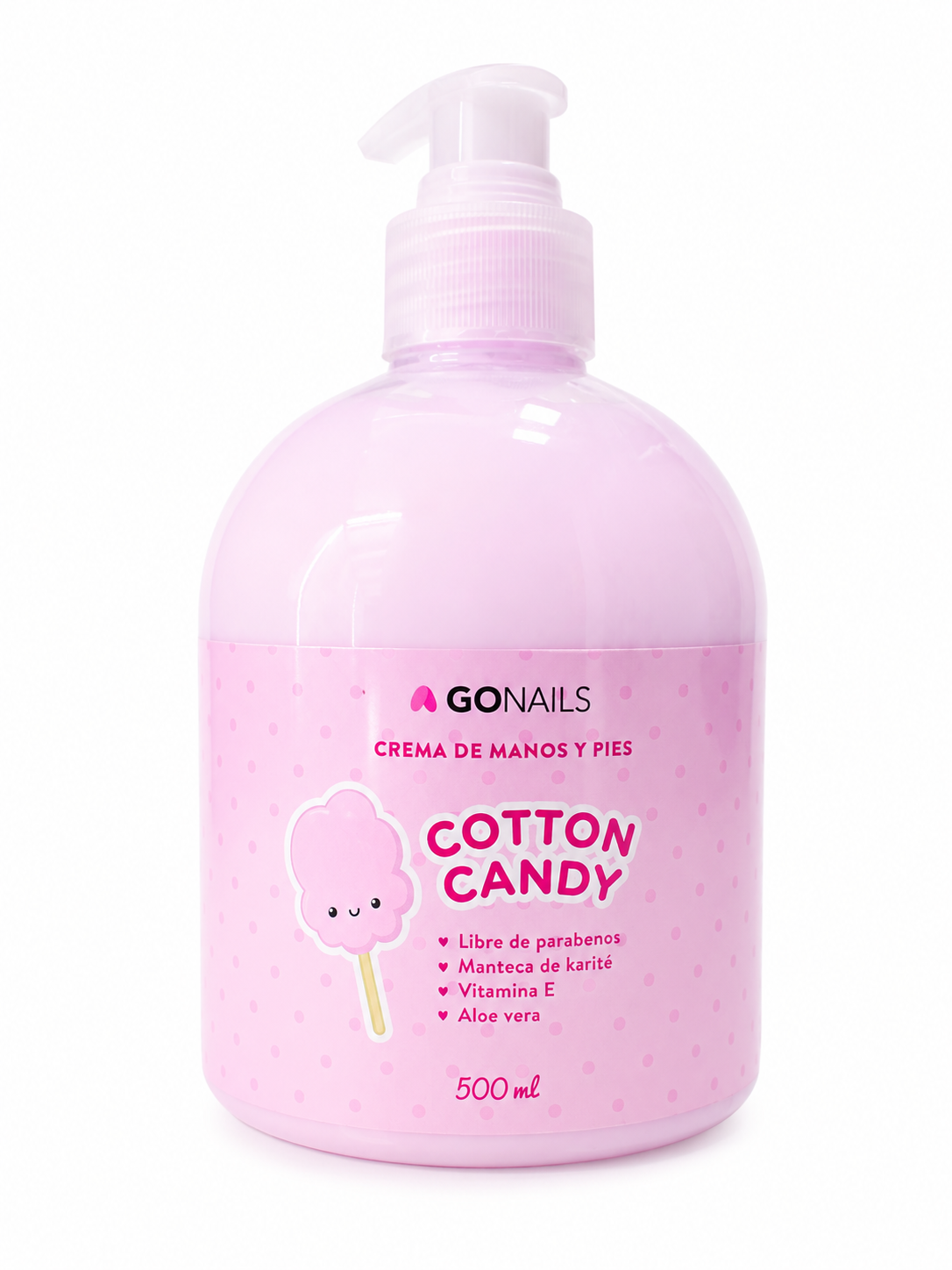 Crema de Manos y Pies Cotton Candy Gonails 500 ml