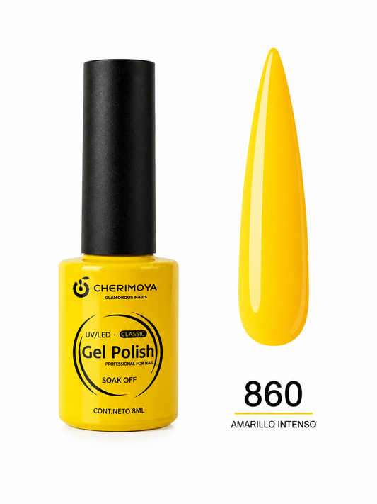 Gel Polish Cherimoya 860 Amarillo Intenso UV/LED Soak Off 8 ml