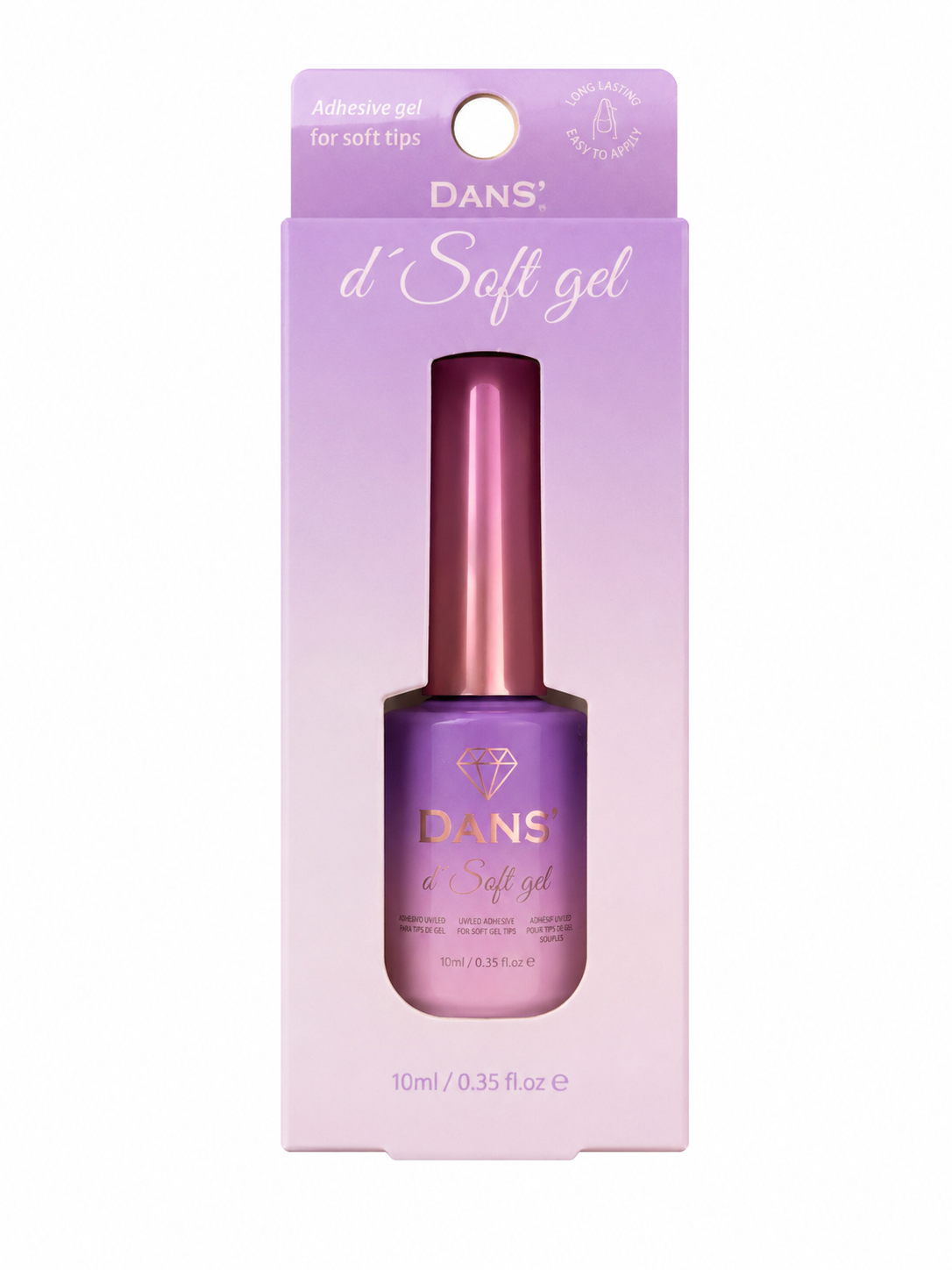 Adhesive Gel para Soft Gel DANS 10 ml – Gel Adhesivo para Tips Soft Gel