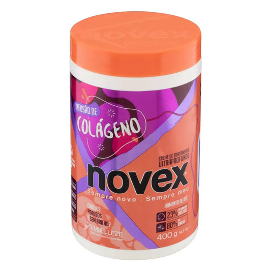 Máscara Novex Infusión de Colágeno 400g | Hidratación, Elasticidad y Brillo