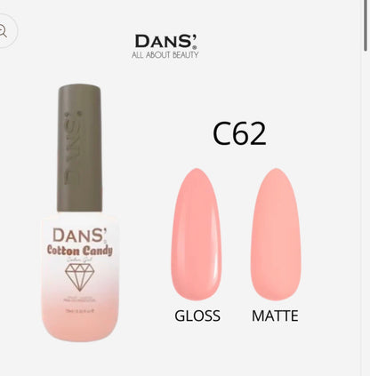 Esmaltes Dans' — Colección Cotton Candy rosado