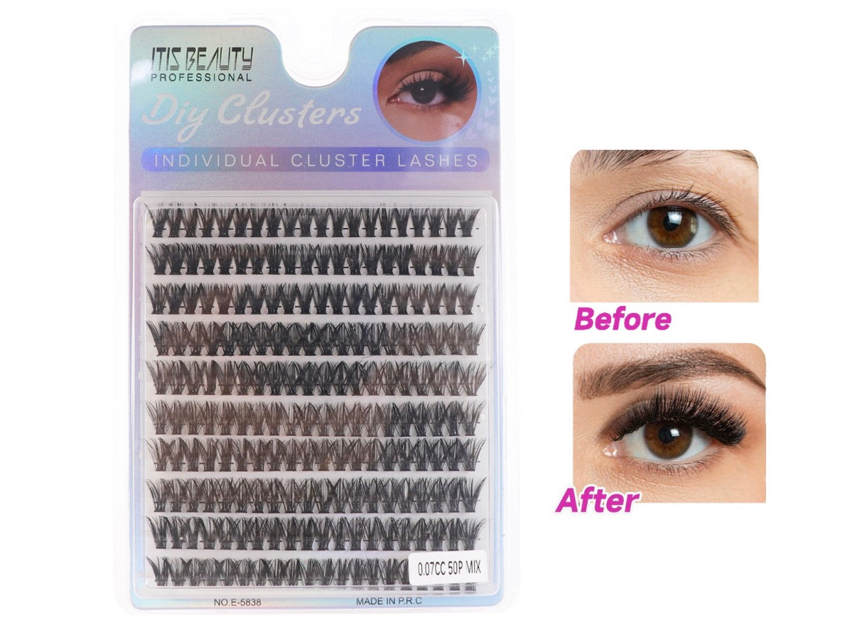 Pestañas DIY Clusters 50P Mix Itis Beauty Professional