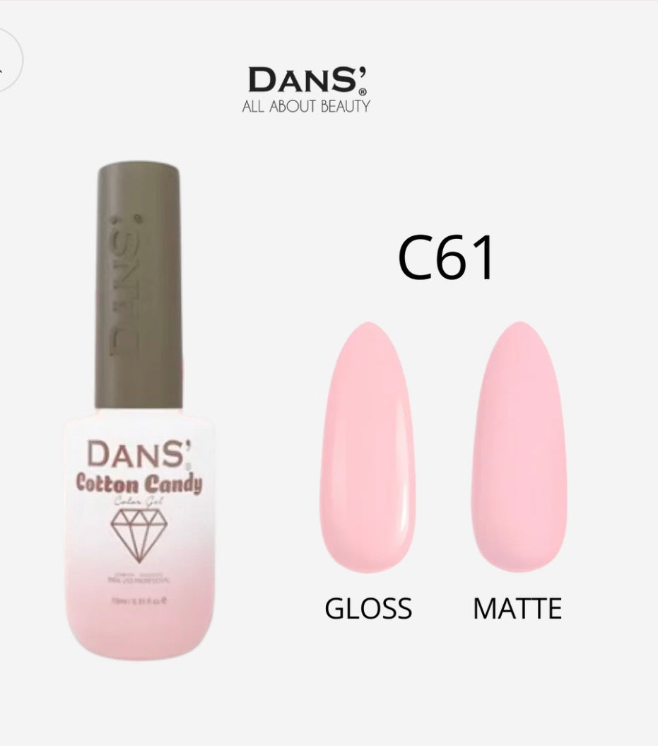 Esmaltes Dans' — Colección Cotton Candy rosado