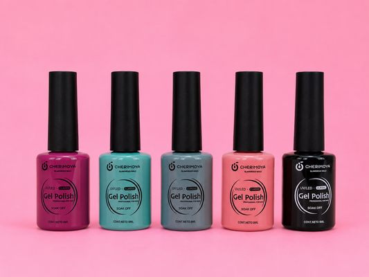Esmalte Permanente Cherimoya Gel Polish UV/LED 8 ml (5x10.000) (colores surtidos)