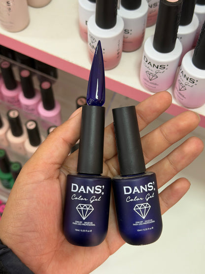 Color gel azul rey dans