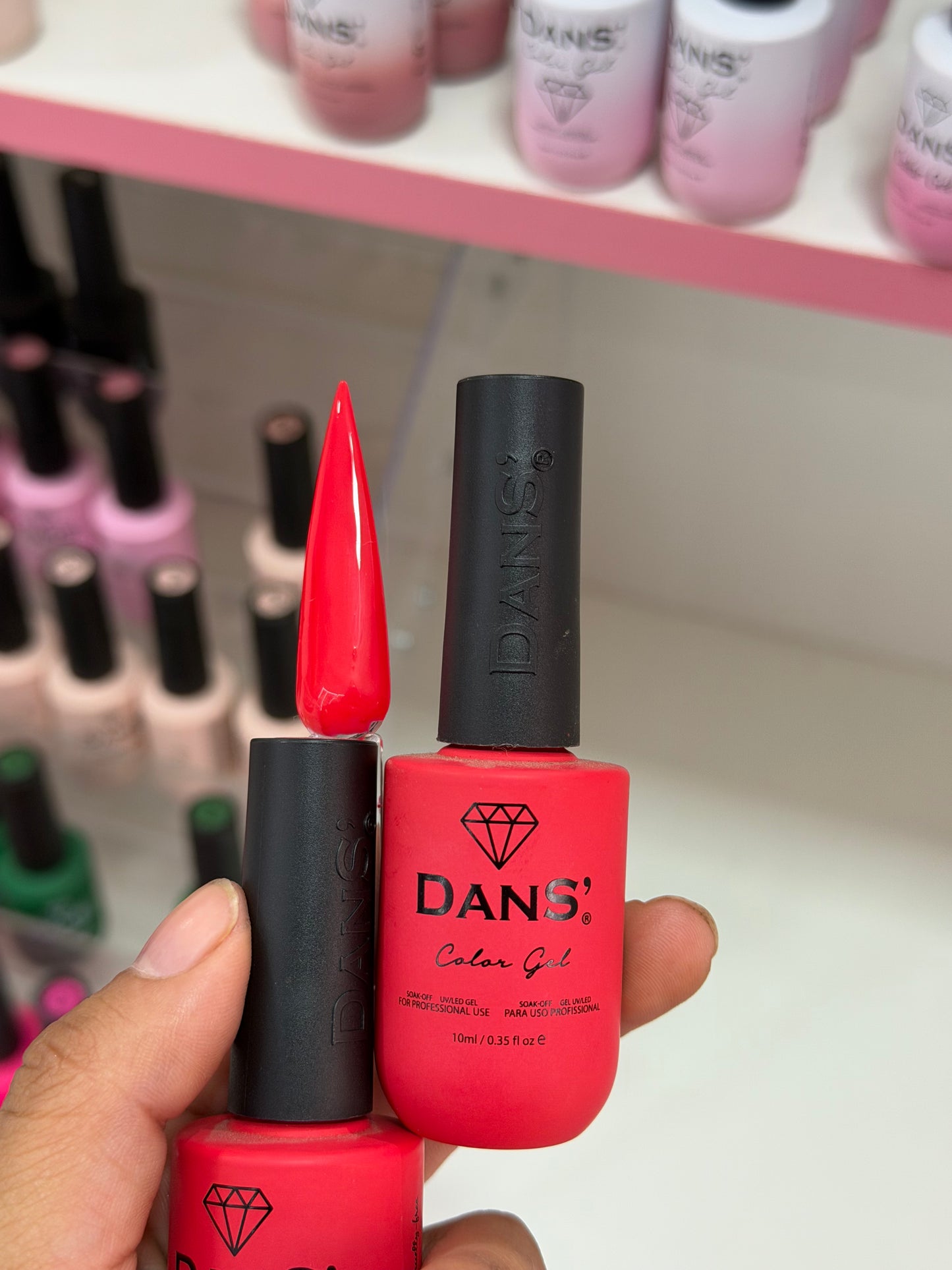 Color gel rojo 0-10 dans