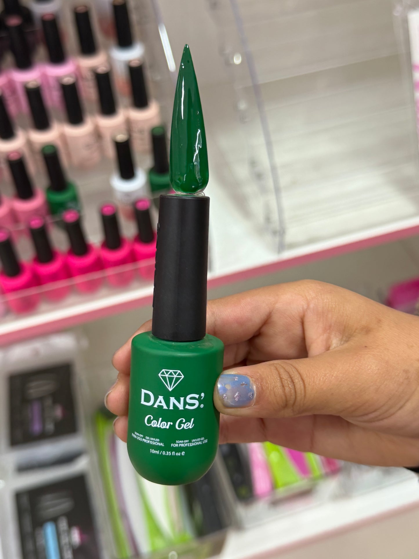 Gel color dans verde