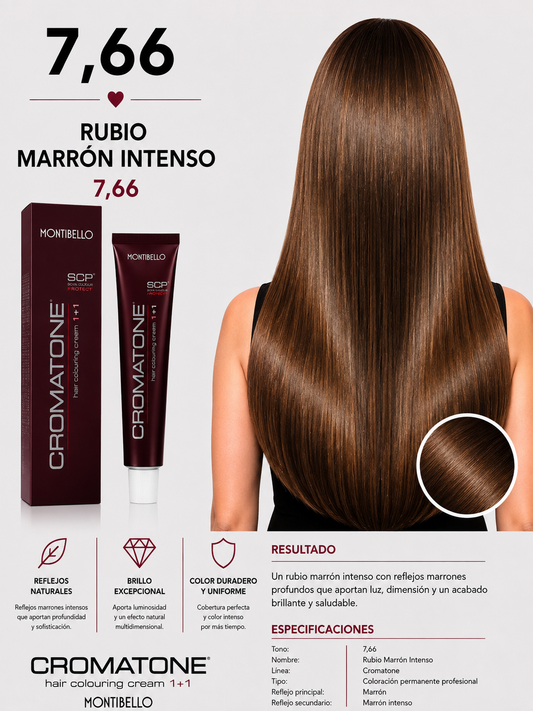 Cromatone Montibello 7.66 Rubio Marrón Intenso