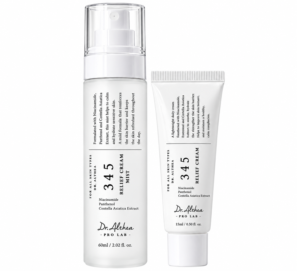 Pack Dr Althea bruma 60ml + 345 mini 15ml