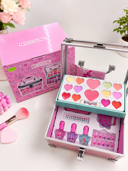 Maletín de Maquillaje Infantil Miss Young | Kit de Belleza para Niñas